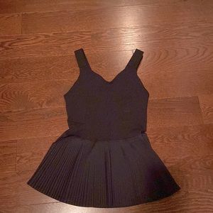 Lululemon Black Peplum Pleated City Tank